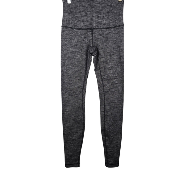 Lululemon Wunder Under Leggings (Hi- Rise) Black & Grey Herringbone Size 6 - Picture 2 of 15